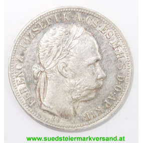 Österreich-Ungarn Franz Joseph I. 1 Forint 1887 KB