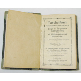 Taschenbuch/Taschenzettel-Exerzierzettel 1908