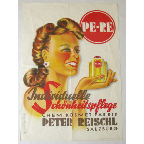 Österreich, 1950er Jahre Plakat PE-RE Individuelle Schönheitspflege