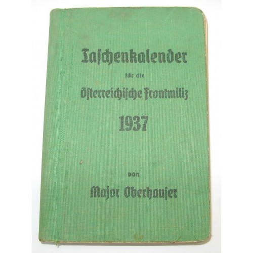 Taschenkalender für die Österreichische Frontmiliz 1937