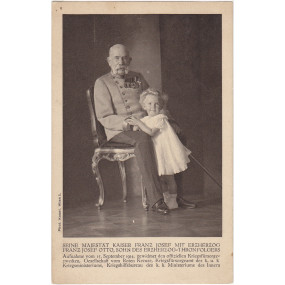 Ansichtskarte / Postkarte, KAISER FRANZ JOSEF I. MIT ERZHERZOG FRANZ JOSEF OTTO