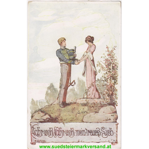 Feldpostkarte, k.k. Hochgebirgskompanie Oblt. Betz