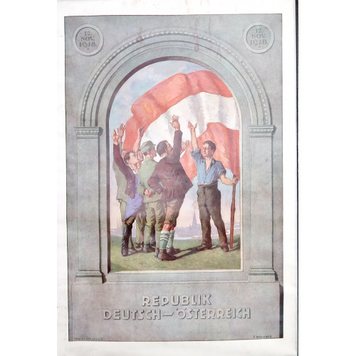 Plakat - Republik Deutsch - Österreich 12. November 1918