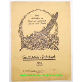 Kaiser Karl von Österreich - Gedächtnis - Jahrbuch 1935