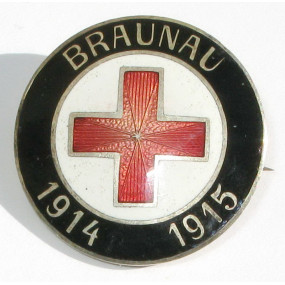 k. u. k. Monarchie Rot Kreuz Brosche, Braunau 1914 - 1915